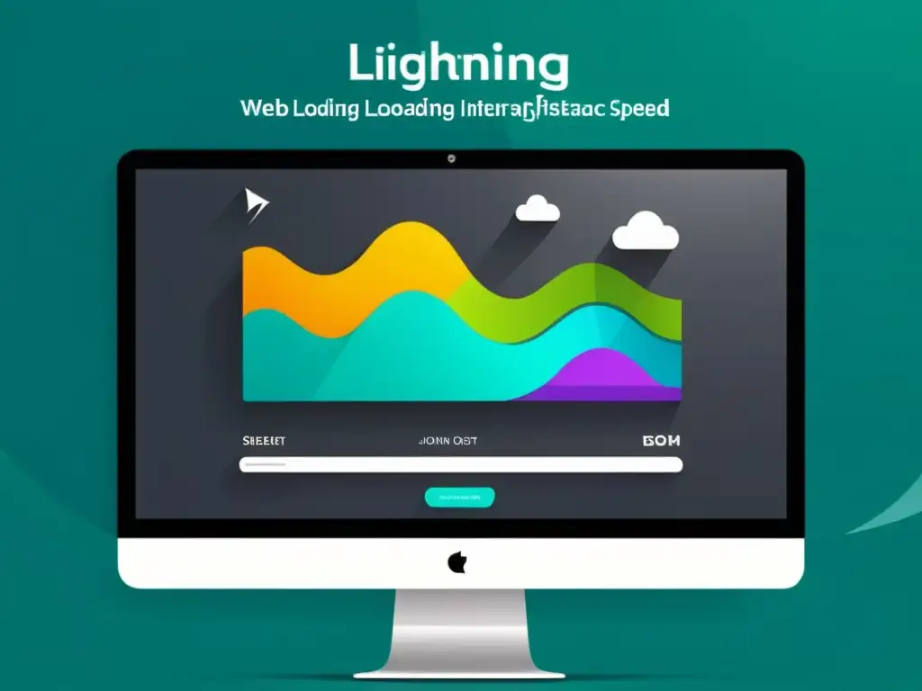 Interfaz web ultrarrápida con diseño moderno y vibrante Captura de pantalla de un sitio web moderno y eficiente con HTTP/2 para mejorar velocidad web con HTTP/2