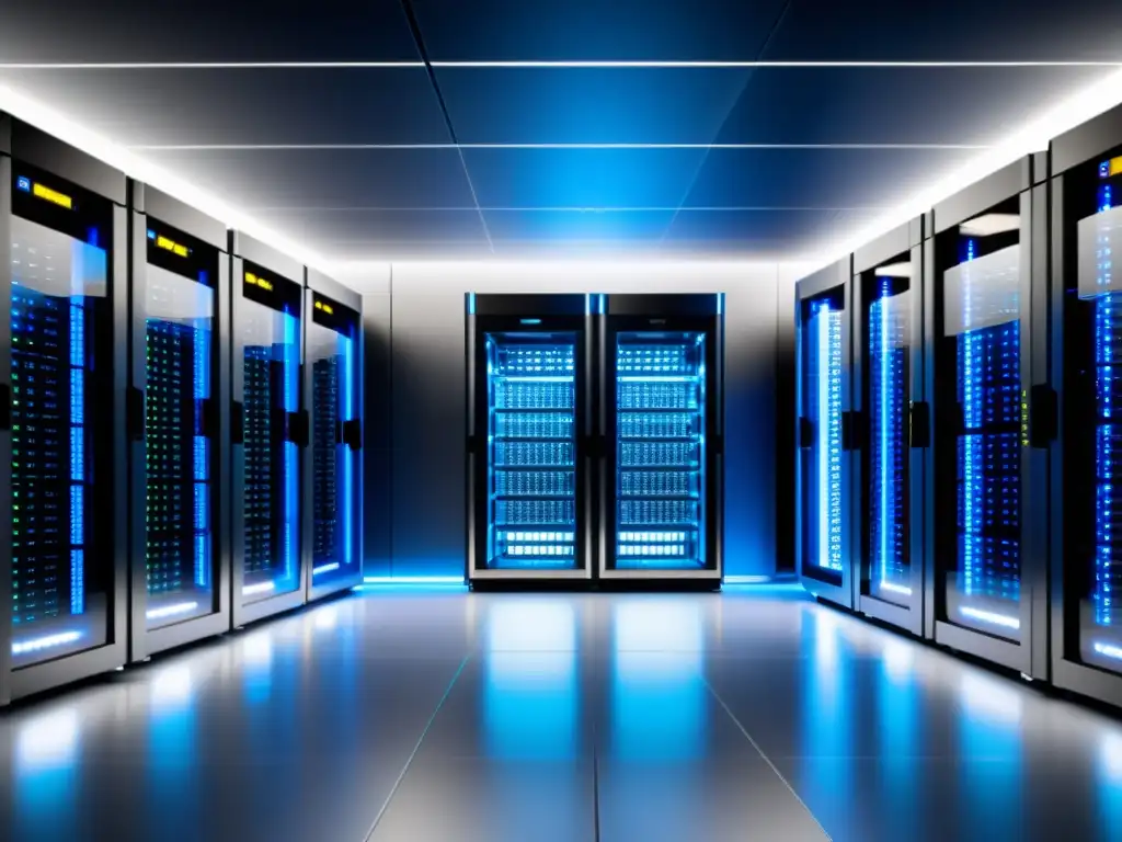 Data Center de Alta Tecnología: Eficiencia Energética y Modernidad Un centro de datos de última generación con eficiencia energética y tecnología moderna