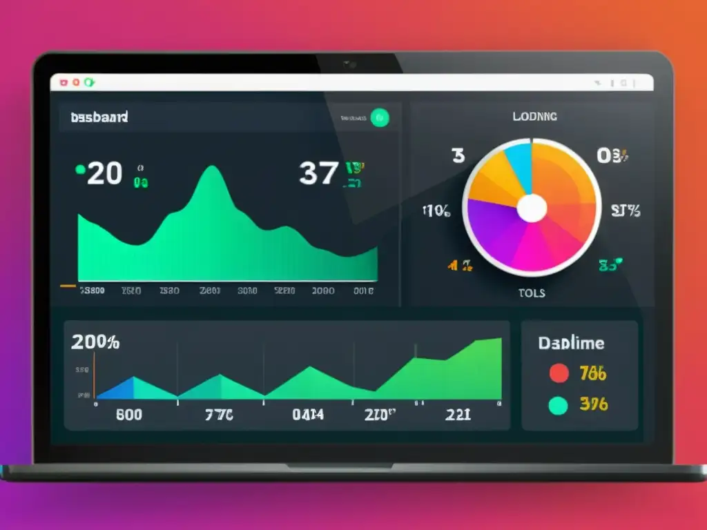 Tablero dinámico de PrestaShop: velocidad y rendimiento Un dashboard moderno de PrestaShop muestra métricas de velocidad en tiempo real y herramientas de optimización
