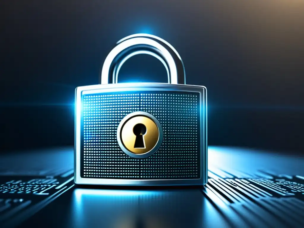 Icono de candado SSL: seguridad y tecnología de vanguardia Un detalle ultradetallado de un icono de candado SSL seguro, con intrincados detalles metálicos y diseño moderno