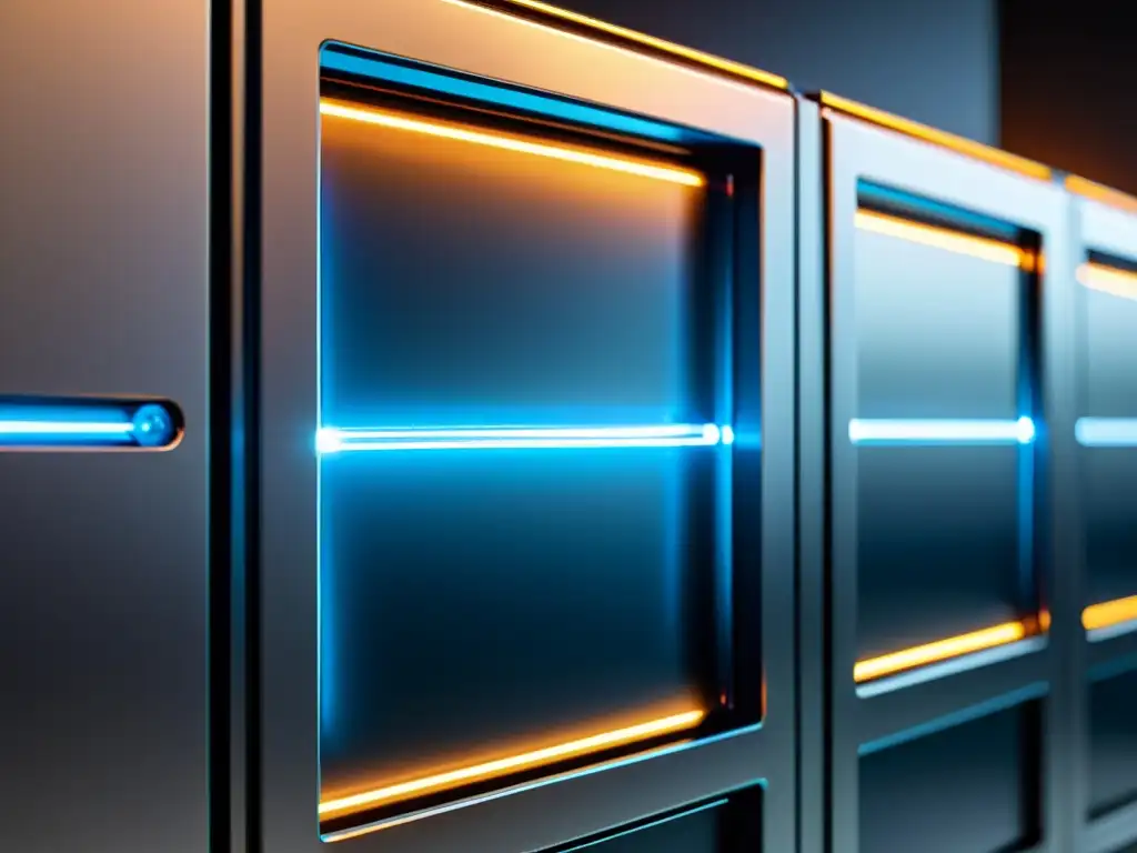 Firewall de CDN: Tecnología avanzada y seguridad futurista Imagen detallada de un firewall CDN futurista y robusto, destacando la seguridad para servicios adicionales de hosting