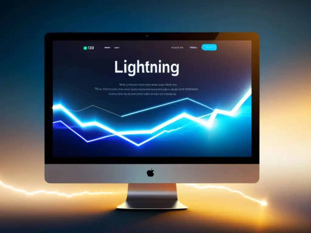 Sitio web futurista de carga ultrarrápida y diseño dinámico Interfaz web futurista de carga ultrarrápida, maximizando rendimiento para sitios de alto volumen