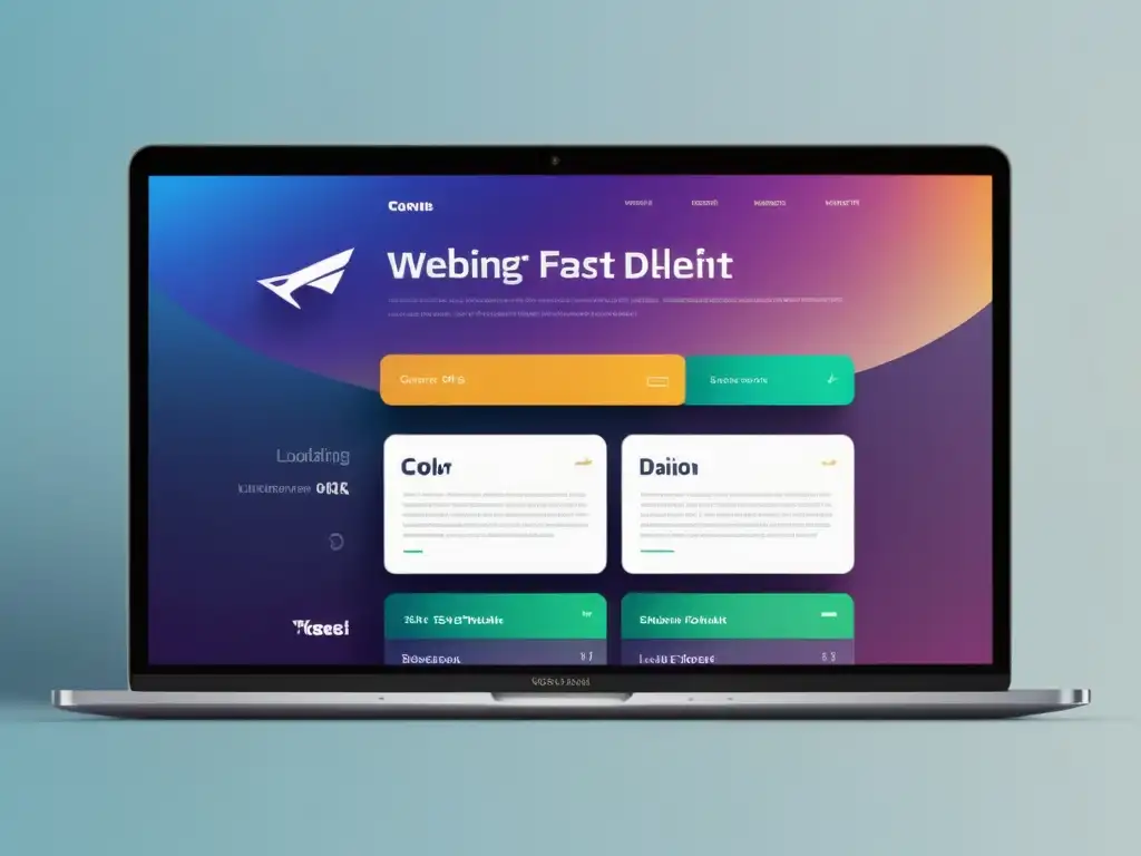 Interfaz web de alta calidad con carga ultrarrápida a través de CDN Interfaz web moderna con entrega de contenido y experiencia del usuario