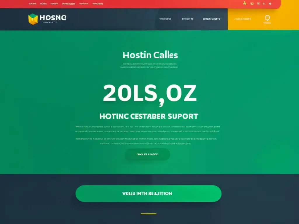 Interfaz web moderna y atractiva para servicios de hosting Interfaz web moderna y profesional con servicios de hosting web y posicionamiento estratégico, SSL, ancho de banda ilimitado y soporte 24/7
