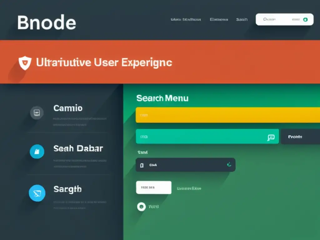 Diseño web moderno y sofisticado con elementos UX intuitivos Interfaz web moderna y sofisticada con elementos de diseño intuitivo para la Optimización UX grandes marcas