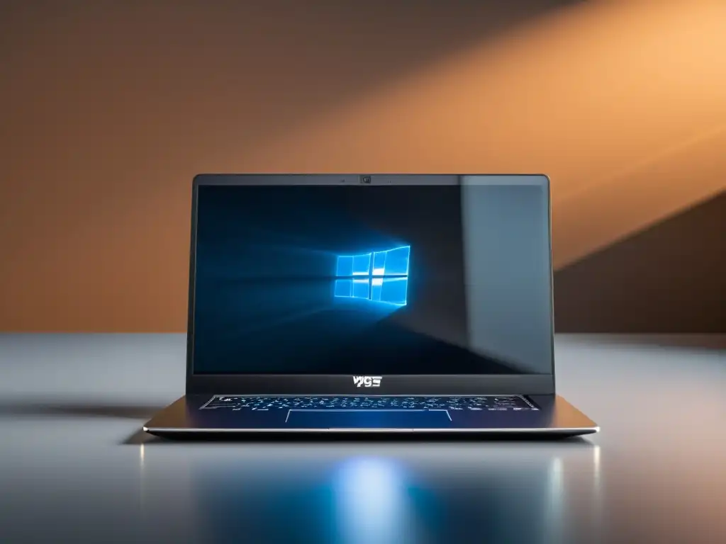 Potente laptop con SSD expuesto en un entorno futurista Una laptop moderna con compartimento SSD abierto en un espacio de trabajo futurista, resaltando las ventajas del alojamiento web SSD