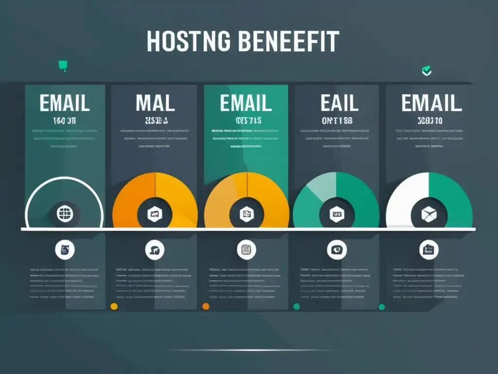 Comparativa de hosting y correo corporativo: análisis claro y visual Comparación de opciones de hosting con email corporativo en gráficos profesionales y claros