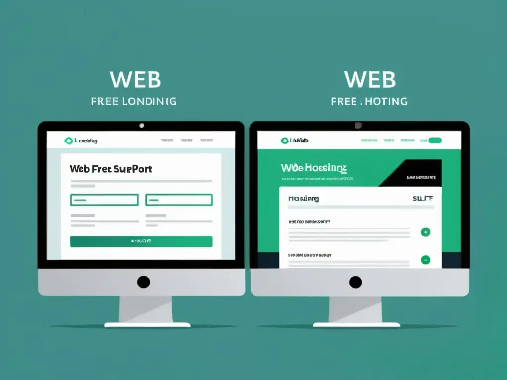 Contraste hosting: gratis vs Comparación de riesgos y beneficios alojamiento web gratuito vs pago, mostrando la diferencia entre ambos servicios