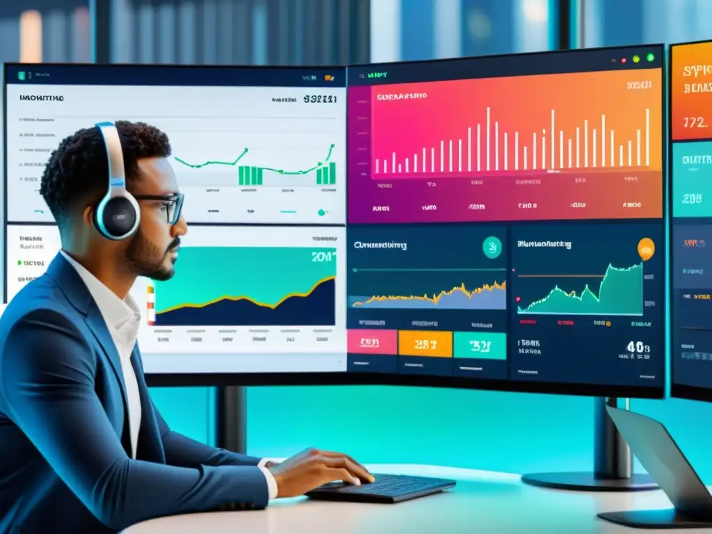Dashboard digital vs Comparación visual: monitoreo sintético vs usuarios reales en entorno digital y oficina, destacando diferencias