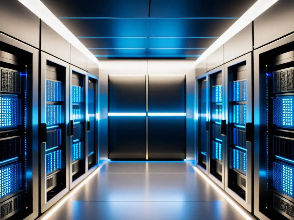 Un VPS para crecimiento escalable web: moderno, sofisticado, centro de innovación tecnológica